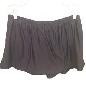 Birdsong Women's Swim Skirt Bottoms Size 22W Black Layered Lightweight Beachy
